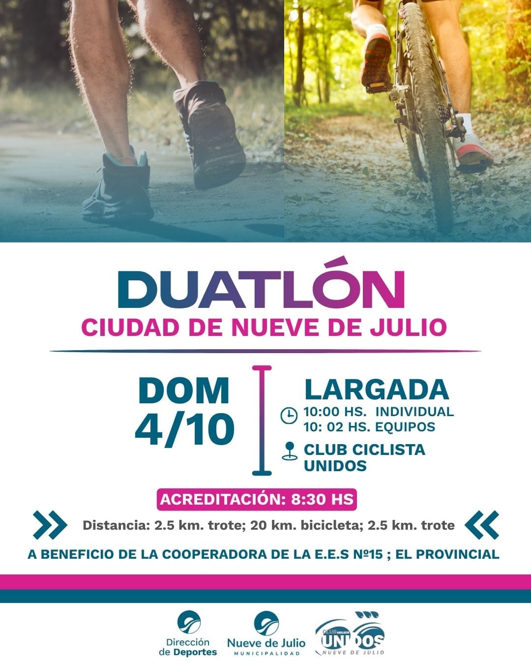 NUEVA EDICIÓN DEL DUATLÓN CIUDAD DE NUEVE DE JULIO